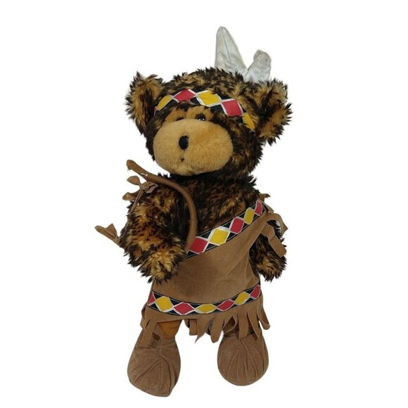 Sugar Loaf Southwestern Brown Teddy Bear Stuffed Animal Plush Toy Ages 3 and Up - Picture 1 of 9